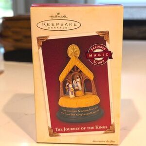 Vintage Hallmark Keepsake Ornament with Magic Sound "The Journey of the Kings"
